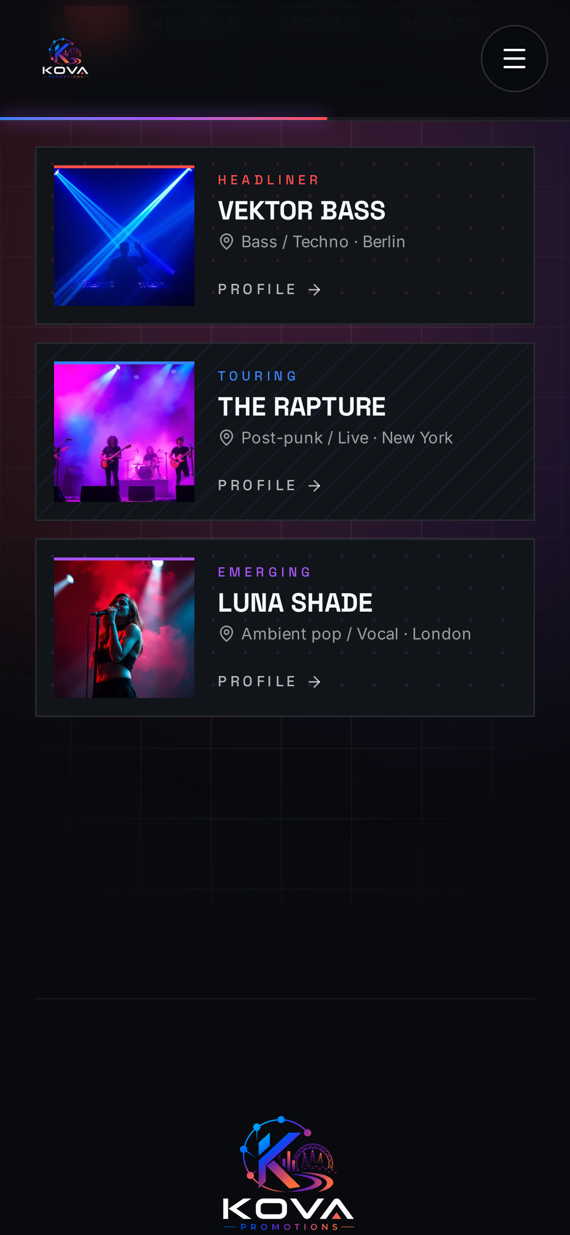 Profiles & directory preview