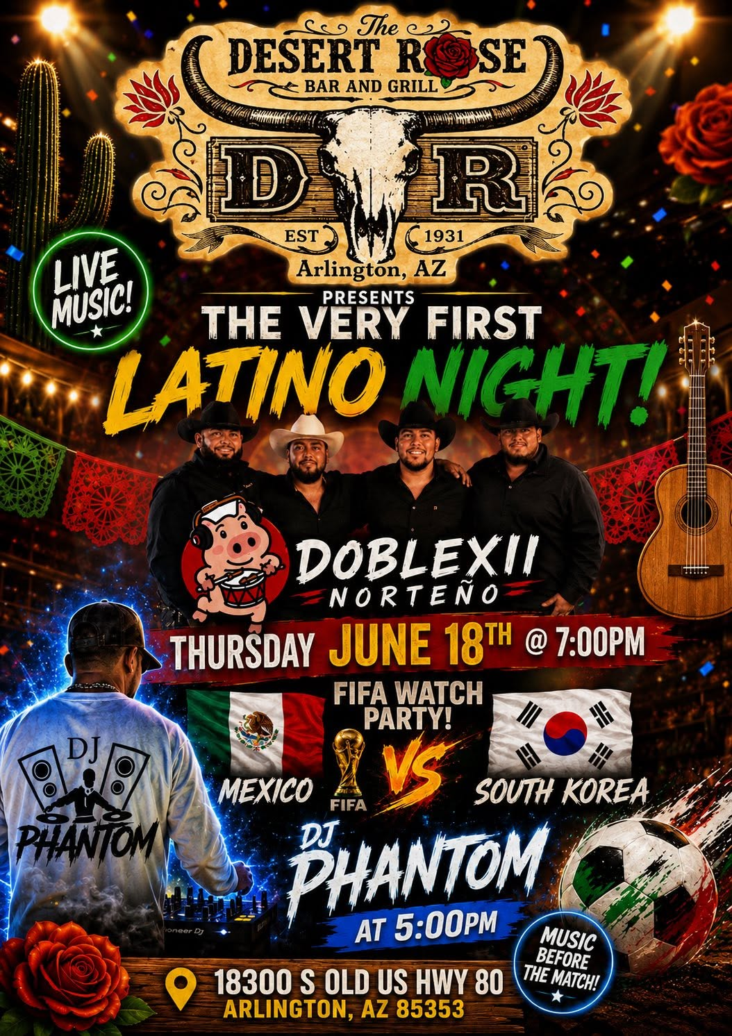 Latino Night, DobleXII & DJ Phantom